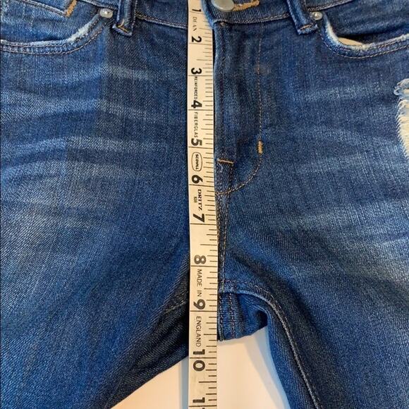 AllSaints Zig Destroy Ripped Skinny Jeans Women’s Sz 26 Distressed Denim - Picture 5 of 9